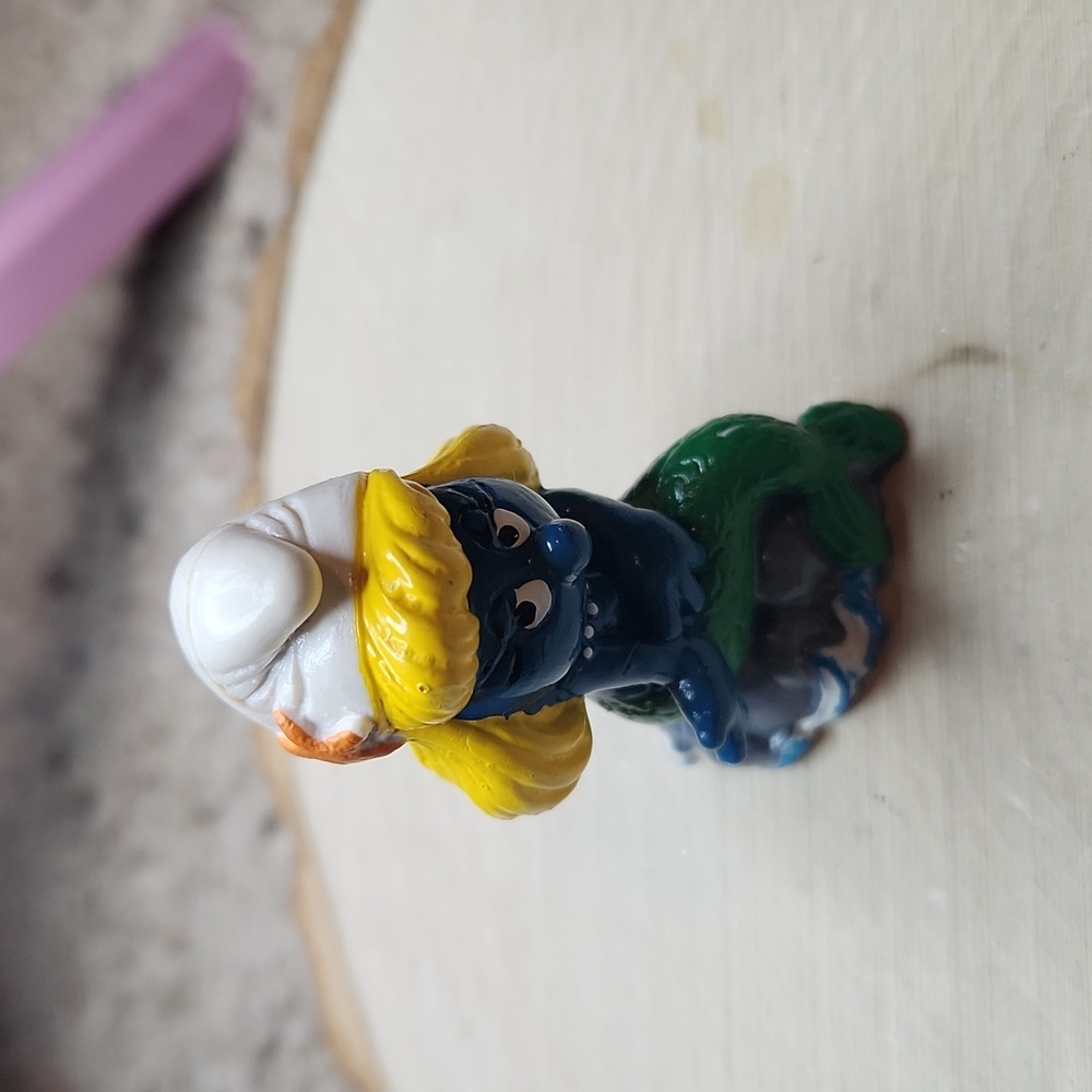 Smurfs Peyo Schleich Smurfette Mermaid Figurine 1981